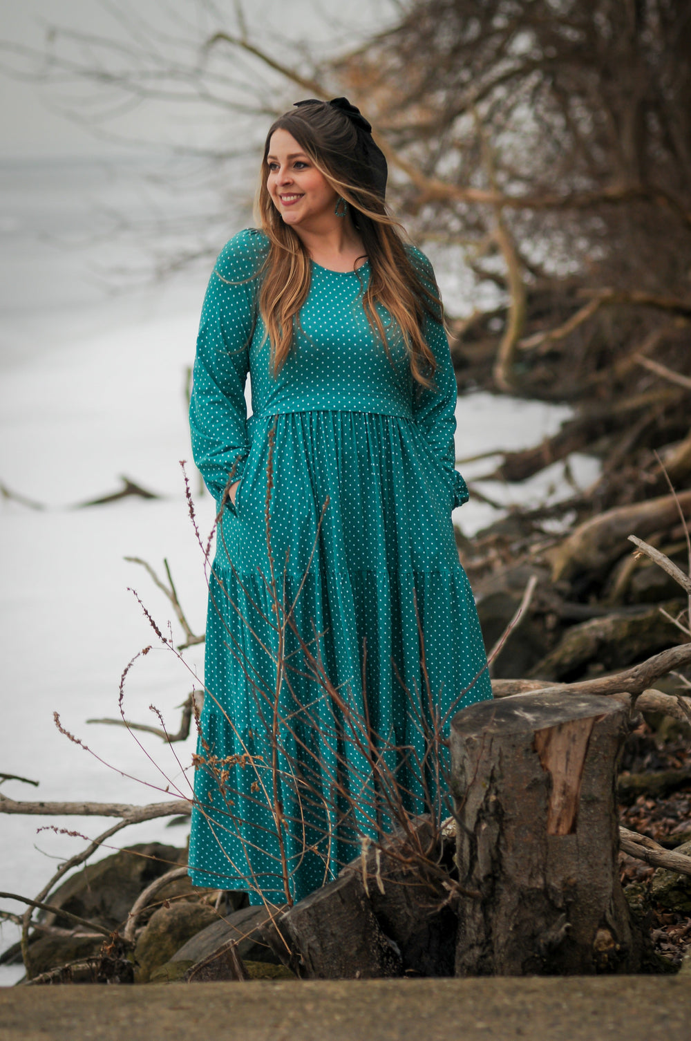 Turquoise Dots ~ Freespirit Maxi